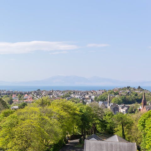 See if you can spot the Isle of Arran through an arrow hole