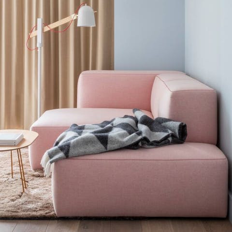 Curl up on the block sofa