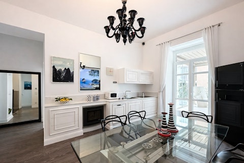 Gather around the dining table for a sociable meal