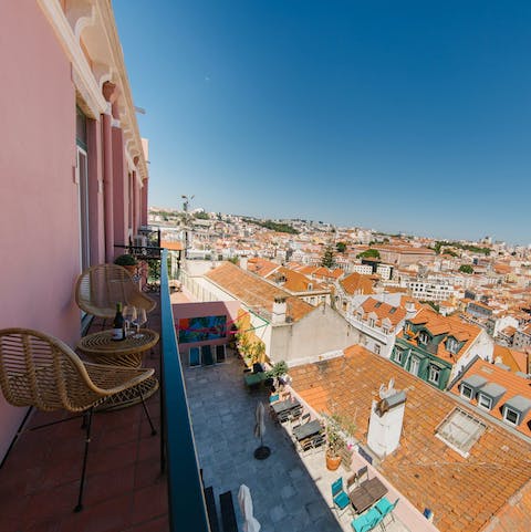 Take your morning coffee out onto the balcony and enjoy the view
