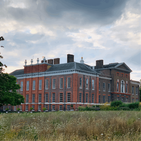 Stroll down to Kensington Palace, the birthplace of Queen Victoria