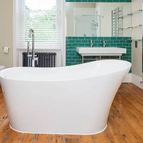 Indulge in some self-pampering with a long, hot bath