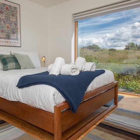 Admire incredible Cuillin mountain views from the moment you wake up