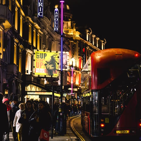 Book tickets for a West End show, theatreland is right around the corner