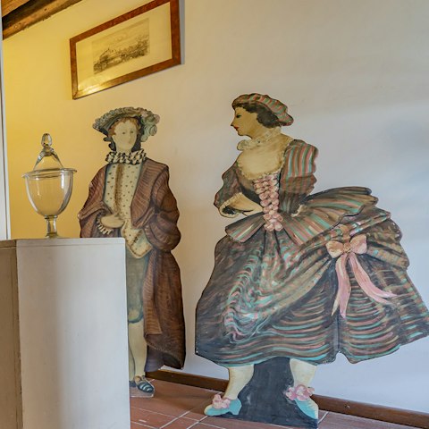 Have a picture taken next to the Renaissance figures