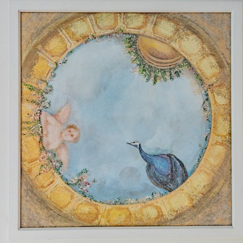 Sleep under the bedroom's fresco