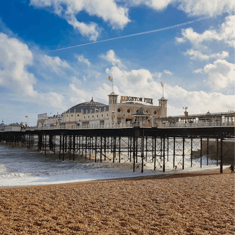 Eat fish and chips on Brighton's iconic pier