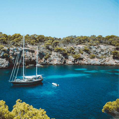 Take a boat out for the day and enjoy the gleaming waters at their best