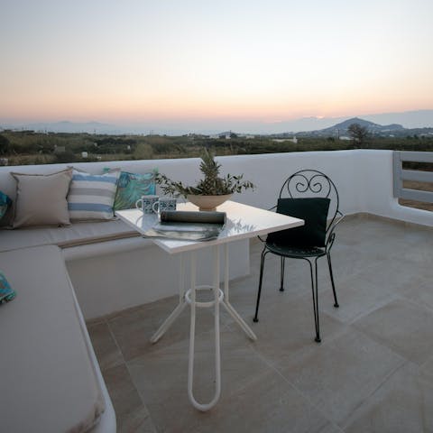 Wake up early and catch a spectacular sunrise on the terrace