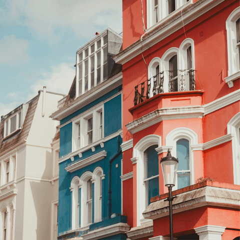 Be inspired by the colourful streets of Notting Hill