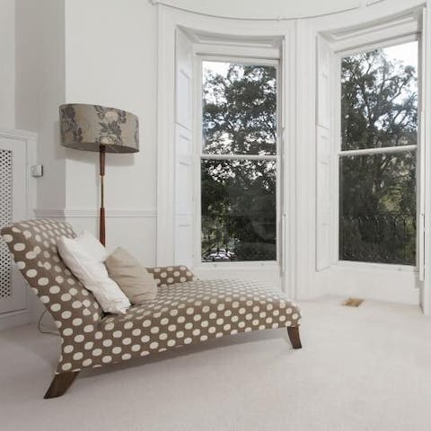 Curl up at the dreamy reading nook