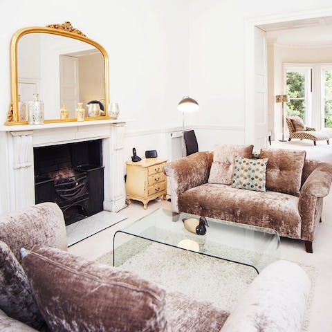 Spend cozy evenings by the gas fire