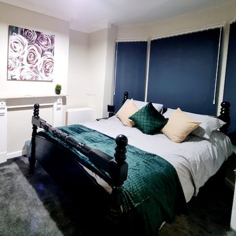 Fall into one of the cosy double beds at the end of long days in the city