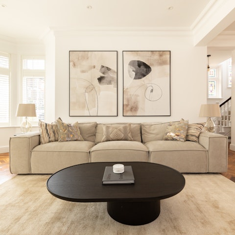 Get cosy and enjoy the comfort of home in the living room