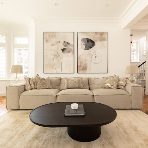 Get cosy and enjoy the comfort of home in the living room