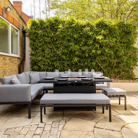 Light the barbecue and gather for drinks on the terrace