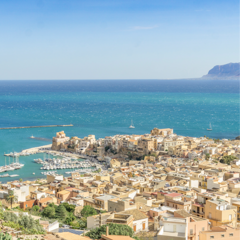 Stay a short drive from the town of Castellammare del Golfo