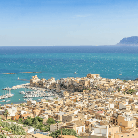Stay a short drive from the town of Castellammare del Golfo