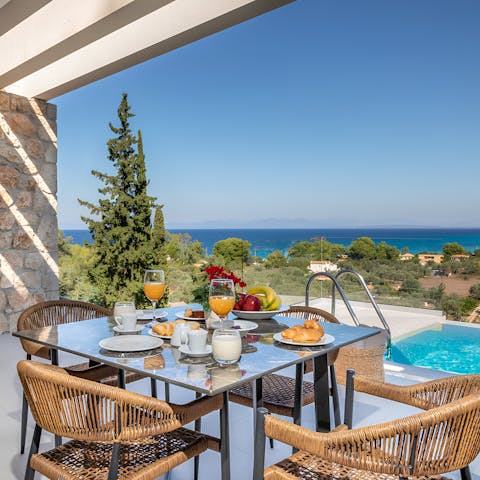 Begin another blissful day with breakfast on the terrace