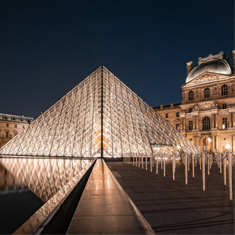Explore Paris' iconic galleries, with the Louvre an easy walk away