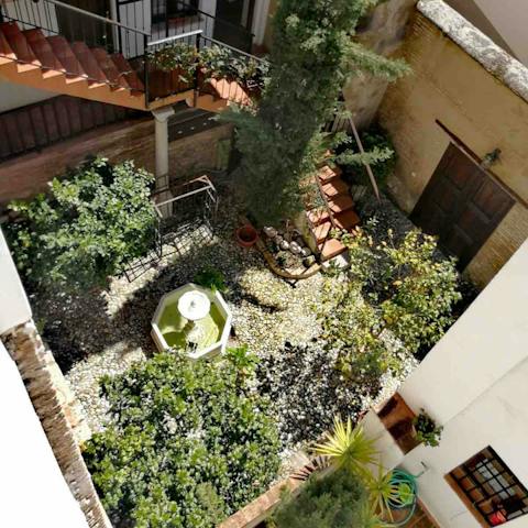 Enjoy a small oasis in the midst of the city