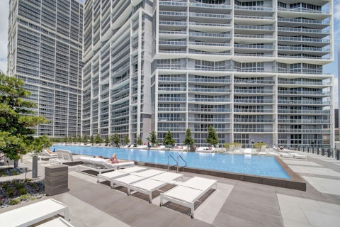Stretch out poolside in the heart of downtown Miami