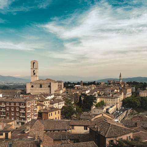 Soak up the culture of the city of Perugia – it's a great day trip