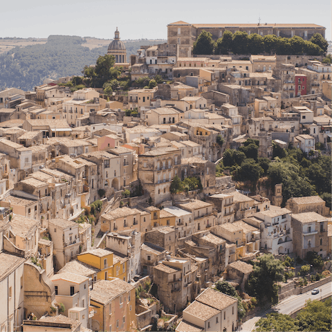 Pay a visit to the town of Ragusa 10km away and admire the Baroque architecture