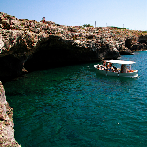 Take a boat trip in nearby Santa Maria di Leuca