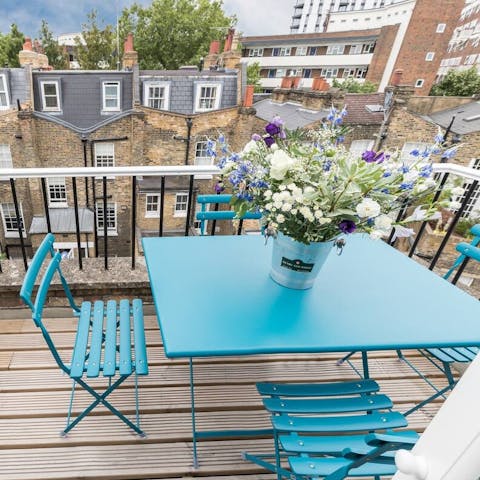 Sip your morning coffee on the balcony