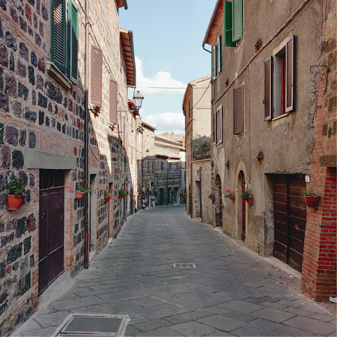 Explore quaint villages like Radicofani, a short drive away