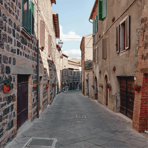 Explore quaint villages like Radicofani, a short drive away