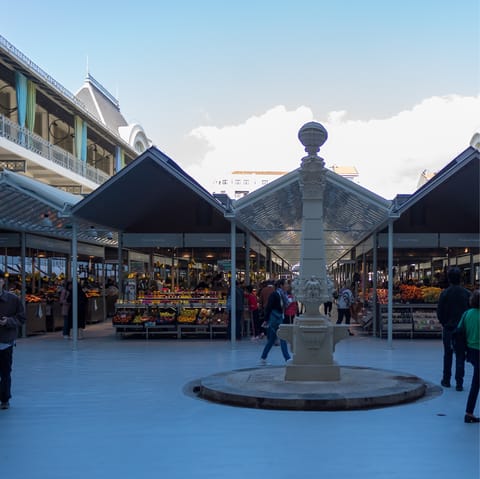 Pick up some local produce for dinner at Bolhão market