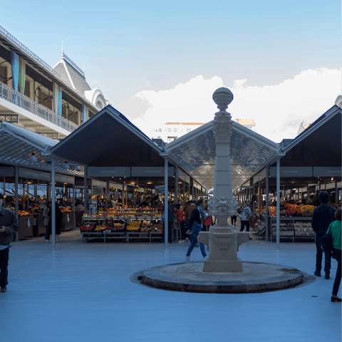 Pick up some local produce for dinner at Bolhão market