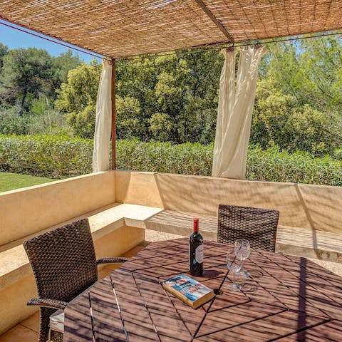 Take in the vistas over the mature trees in the woodland surrounding this home