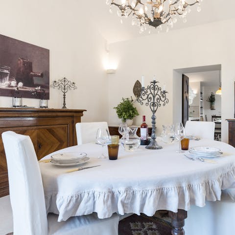 The dining room for special meals