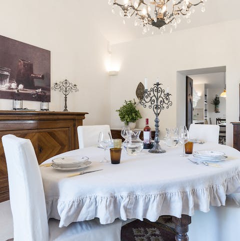 The dining room for special meals