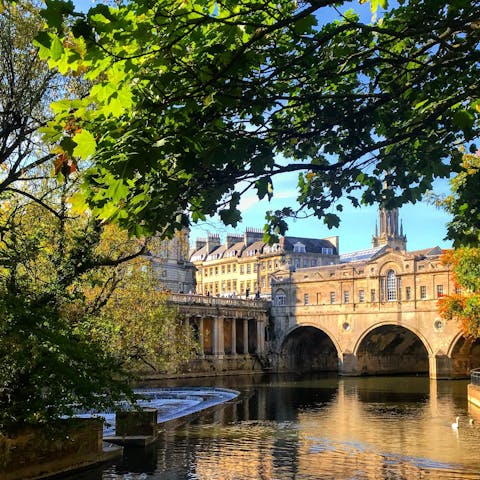 Stay in the heart of Bath, close to its historic centre