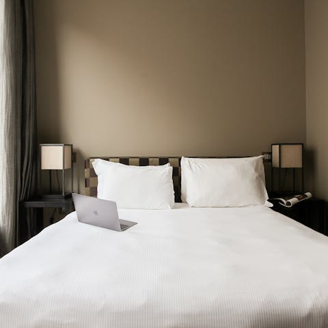 Sleep soundly in the supremely comfortable bedroom