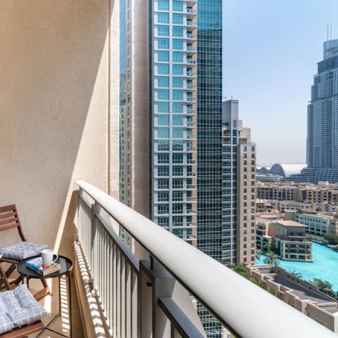 Drink up the jawdropping views and sunshine from your private balcony