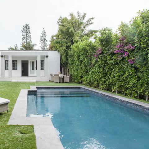 Step into your private pool every morning for a swim