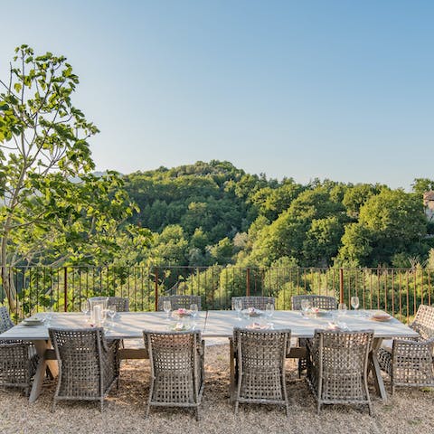 Taste the sweetness of Italian living with delicious meals on the terrace