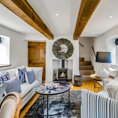 Relax by the fire when the Cotswold weather turns cooler