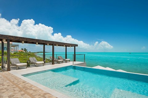 Swim out to where the water meets the Caribbean Sea