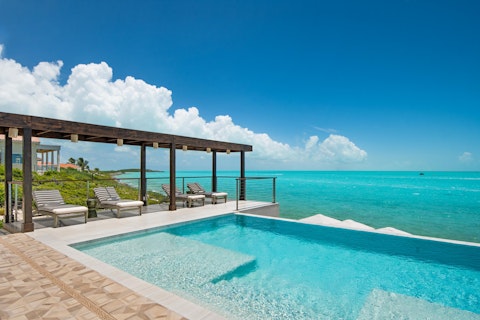 Swim out to where the water meets the Caribbean Sea