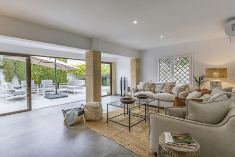 Sprawl out in one of two living areas, perfect for families