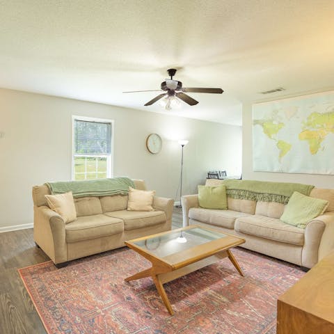 Unwind in the cosy living space