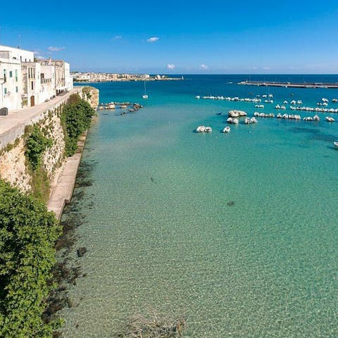 Pack a beach bag and explore the beautiful coast of Puglia