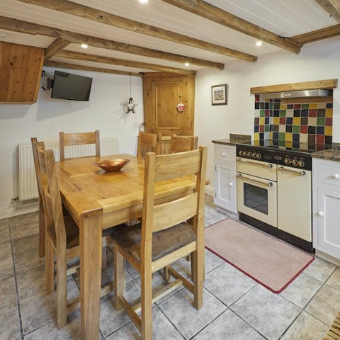 Gather in the kitchen for group meals