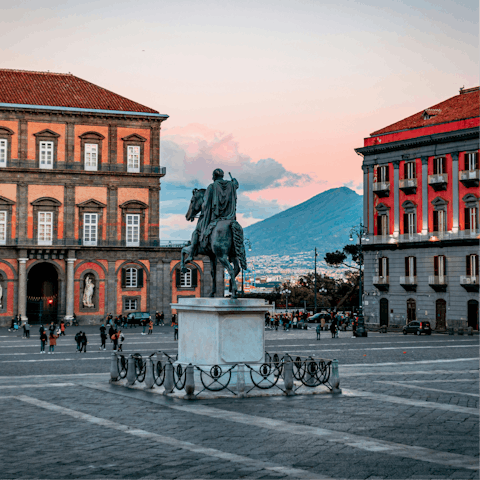 Explore historic sights across the centre of Naples